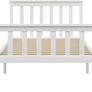 _Solid Pine Wood Bed Frame Solid Wood Bed Single Bed Futon Bed Frame Slatted Frame Bedroom White 100 x 200 cm Image 2