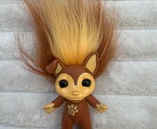 Zelfs Doll Chi Chihuahua Brown Troll Elf approx. 3in Used Please see photos