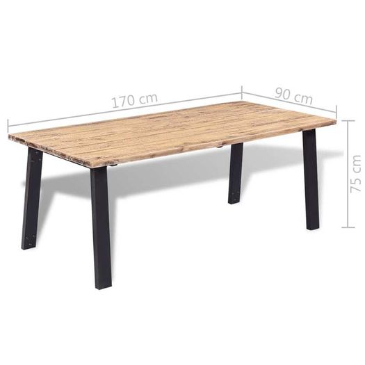 Dining Table Solid Acacia Wood 170x90 cm