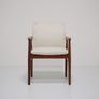 Vintage Danish Teak and White Boucle Armchair by Grete Jalk, 1960s. Image 3