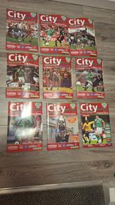 Rare Cork City Match Programmes x9