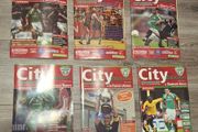 Rare Cork City Match Programmes x9