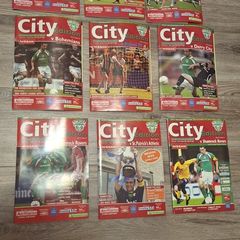 Rare Cork City Match Programmes x9