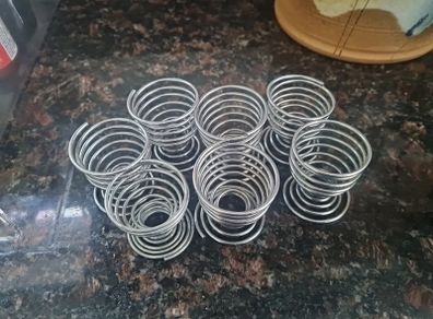 Egg Cups metal vintage