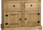 Corona 2 Door 2 Drawer Sideboard in Distressed Waxed Pine