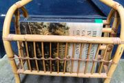 Vintage Bamboo Magazine Stand