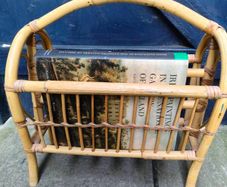 Vintage Bamboo Magazine Stand