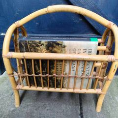 Vintage Bamboo Magazine Stand