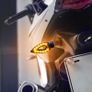 2x 12V BLUE Motorcycle Indicators Turn Signal Light Image 3