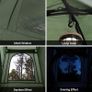 3in1 Tent Camping Tent Single Tent Outdoor Camp Bed Green 193x160x86cm Image 3