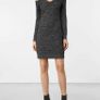 ALL SAINTS Wool Open Shoulders Knit Dress Image 3