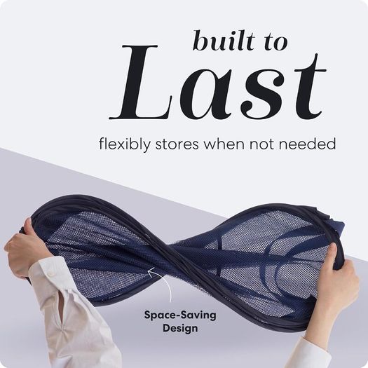 Deluxe Pop-up Laundry Basket 14 x 24 inch Navy - Brand New