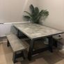 Kitchen table and bench Image 2