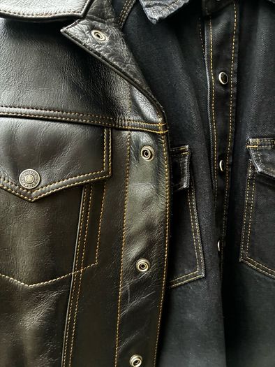 Iron-heart indigo OD black leg