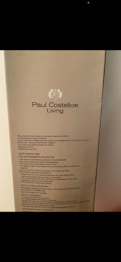 Christmas tree pre lit 1.8 m 144 warm light led lights Paul Costelloe