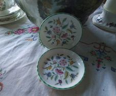 Two Minton Haddon Hall Pin Dishes