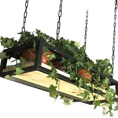Ceiling Shelf for Flower Pots, Creative Plant Storage Shelf, Floating Shelf, Bar Decoration, Flower Pot Display Stand, Stand for Plant Pots