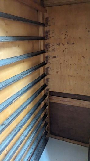 Tambour door baker cabinets from Ormeau Road Bakery