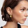 Brand New 18K Women's Earrings Dupes Hypoallergenic Stud Earrings Image 5