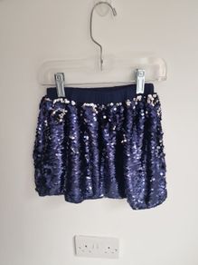 Girls 5-6yrs DUNNES Navy sequin skirt