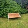 Cast iron and solid oak garden bench Image 2