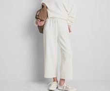 New relaxed fit Wide leg joggers with an elasticated waistband and side pockets: medium  Size 12 or 14
