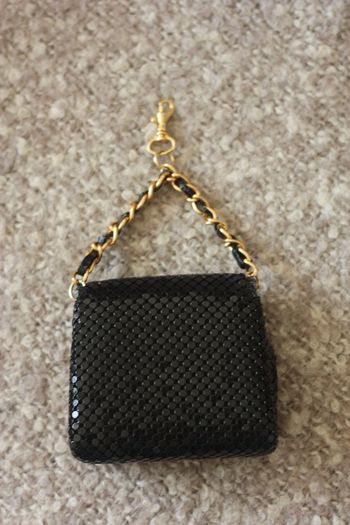 Strass black little purse
