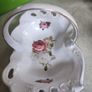 Rare Find Antique Rose Designed in Ireland  Bone China Bon Bon Basket Dishe. Image 2