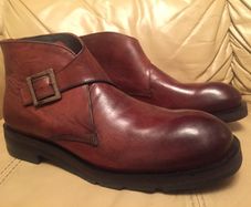 Mens handmade pure leather boots