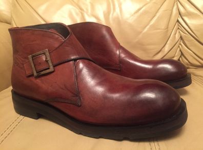 Mens handmade pure leather boots