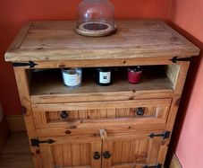 Solid Mexican Pine TV Unit