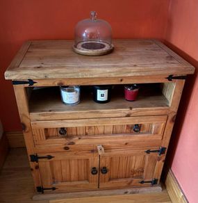 Solid Mexican Pine TV Unit
