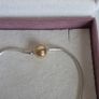 Pandora essence bracelet claps gold 14k (G585) size 19.5cm perfect condition fully hallmarked Image 6