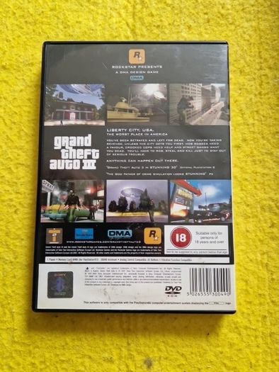 Grand theft auto III 3 PlayStation2 Ps2 games Original