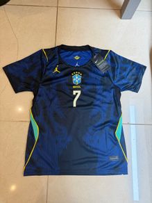 Brazil Jordan Football Away Kit Age 10-11 Vini Jr Jersey & Shorts BNWT