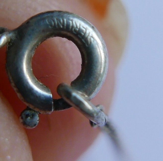 Vintage Sterling Silver 925 Welsh Daffodil Love Spoon Necklace, Heart Love Spoon Pendant