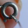 Vintage Sterling Silver 925 Welsh Daffodil Love Spoon Necklace, Heart Love Spoon Pendant Image 9