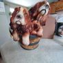 Rare Vtg Cocker Spaniels Figurine Statue Brinns Portugal 10.5 x8 Inches Dogs in Bucket. Image 7