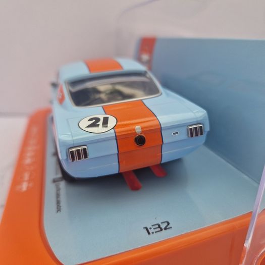 Scalextric C4570 Shelby GT350 Gulf Edition Slot Car  (touring classic muscle)