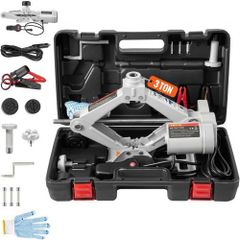 Electric Car Jack 3 Ton 12V Floor Jack, All-In-One Electric Scissor Jack, 120-370/170-420MM Lifting Range Scissor Lift Jack, Automatic Car Repair Tool With Tool Case, For Sedans And SUV Repair (FREE SHIPPING)