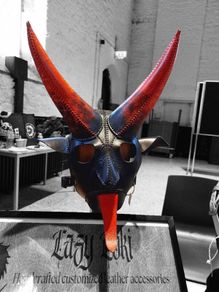 krampus leather mask