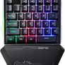 Gaming Keyboard RGB Backlit, 7KEYS 35 Keys Ergonomic Mini Keyboard with Wrist Rest, Half Keyboard for PC Gaming (Keypad) Image 4