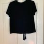 Accesorize black tie front top Image 3