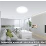 24W LED Ceiling Light, IP54 Waterproof, Daylight White 5000K, 2400lm Bright Flush Ceiling Light for Bathroom, Kitchen, Hallway, Outside Porch Image 4