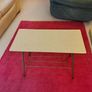 Vintage 1960s Cream Formica Side Table Image 2
