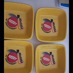 Weetabix 70th Anniversary Square Yellow Cereal Breakfast Bowl