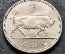Ireland Excellent 1964 shilling Unc coin