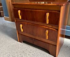 1930's Art Deco Walnut Chest of Drawers