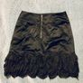 Reiss Black Silk Mini Skirt Ruffle Hem UK 8 EU 36 Luxury Designer Image 2