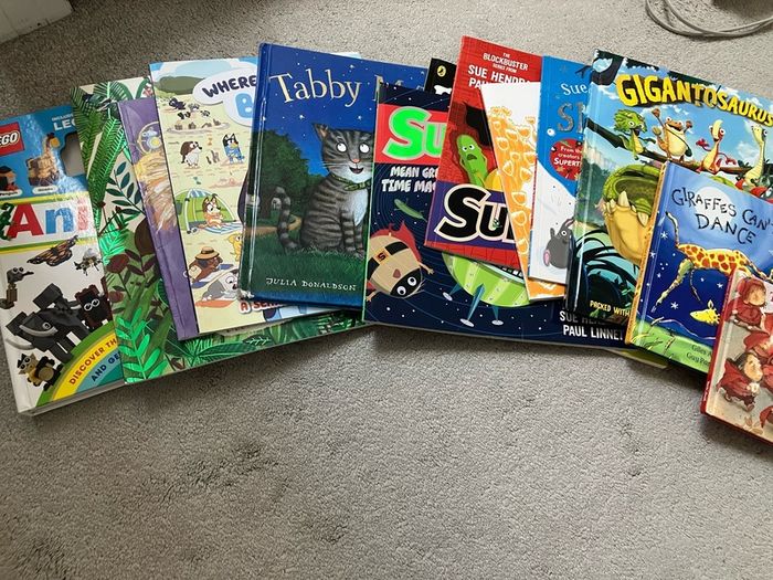 Selection of books and toys